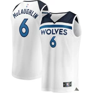Jordan McLaughlin Minnesota Timberwolves Sophistiqué Youth Fast Break Replica Player Jersey Association Edition White - Édition commemorative - Souvenez-vous des moments inoubliables