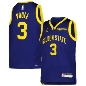 Jordan Poole Golden State Warriors Youth Stylish 2022/23 Swingman Jersey Navy Statement Edition - Offre spéciale - Achetez maintenant et économisez