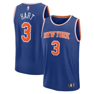 Josh Hart New York Knicks Fast Break Replica Player Jersey Gracieux Icon Edition Royal - Pour les fans de la ligue - Un maillot authentique de la compétition