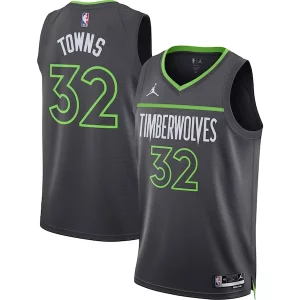 Karl Anthony Towns Minnesota Timberwolves Jordan Brand Unisex Swingman Prime Jersey Statement Edition Charcoal - Idéal pour les collectionneurs - Qualité premium garantie