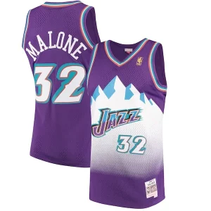 Karl Malone Utah Jazz 1996/97 Hardwood Personalisable Classics Swingman Jersey Purple - Pour les amateurs de basketball passionnés - Livraison rapide