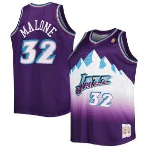 Karl Malone Tendance Utah Jazz Big & Tall Hardwood Classics 1996/97 Swingman Jersey Purple/White - Édition limitée - Uniques dans leur genre