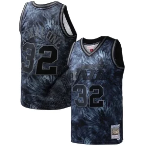 Karl Gracieux Malone Utah Jazz Hardwood Classics 1991/92 Tie Dye Swingman Jersey Black - Design innovant - Écarte-vous du commun des mortels