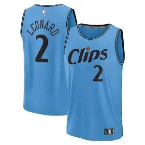 Kawhi Leonard LA Clippers Notable 2024/25 Fast Break Player Jersey City Edition Light Blue - Livraison gratuite - Économisez sur les frais d'expédition