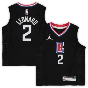 Kawhi Leonard LA Clippers Jordan Commémoratif Brand Preschool 2020/21 Fast Break Replica Jersey Statement Edition Black - Promotion limitée - Profitez de la réduction avant qu'elle ne soit terminée
