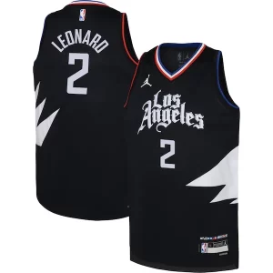 Kawhi Leonard Notable LA Clippers Jordan Brand Youth Swingman Jersey Statement Edition Black - Stock limité - Commandez vite votre maillot exclusif