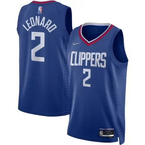 Kawhi Leonard LA Clippers Nike 2021/22 Diamond Swingman Jersey Icon Edition Classique Royal - Maillot de championnat - Revivez les victoires glorieuses