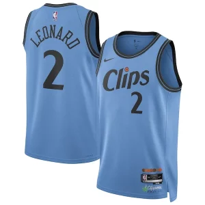 Kawhi Leonard LA Clippers Nike Unisex 2024/25 Swingman Player Jersey City Edition Light Blue Élégant - Maillot authentique - Reproduit avec soin