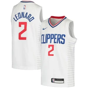 Kawhi Leonard LA Clippers Nike Youth 2020/21 Swingman Jersey Association Edition Vibrant White/Royal - Livraison gratuite - Économisez sur les frais d'expédition