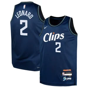 Kawhi Leonard LA Clippers Nike Youth Swingman Replica Jersey City Edition Stylish Navy - Vêtement de fan emblématique - Montrez votre amour pour l'équipe