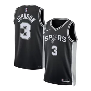 Keldon Johnson San Antonio Spurs Nike Unisex Swingman Jersey Association Edition Haut de gamme Black - Confort et style combinés - Pour un look exceptionnel