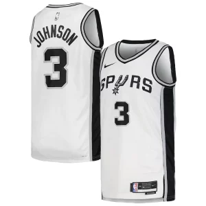 Keldon Johnson San Antonio Spurs Nike Unisex Swingman Jersey Éclatant Association Edition White - Maillot de collection - Un bijou pour les amateurs