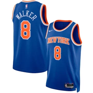 Kemba Walker New York Knicks Nike Unisex Swingman Splendide Jersey Icon Edition Blue - Fait à la main - Un produit unique et de qualité