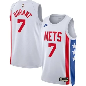 Kevin Durant Refiné Brooklyn Nets Nike Swingman Jersey Classic Edition White - Confort et style combinés - Pour un look exceptionnel