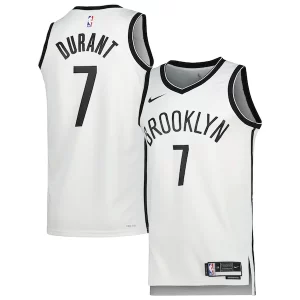 Kevin Durant Brooklyn Nets Nike Unisex Swingman Jersey Charming Association Edition White/Black - Idéal pour les collectionneurs - Qualité premium garantie