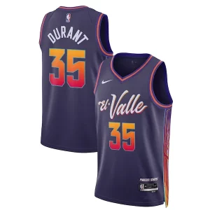 Kevin Durant Phoenix Superbe Suns Nike Unisex 2023/24 Swingman Jersey Purple City Edition - Parfait pour le match jour - Montrez votre support avec style