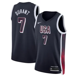 Kevin Durant USA #7 Nike 2024 Swingman Player Commémoratif Jersey Navy - Maillot de championnat - Revivez les victoires glorieuses