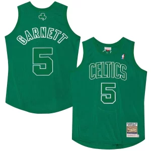 Kevin Garnett Boston Celtics 2012 Authentic Player Jersey Kelly Superbe Green - Édition commemorative - Souvenez-vous des moments inoubliables