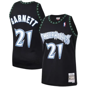 Kevin Garnett Minnesota Timberwolves Hardwood Classics Swingman Authentique Jersey Black/White - Idéal pour les soirées de sport - Montrez votre style