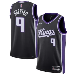 Kevin Huerter Vibrant Sacramento Kings Nike Unisex Swingman Jersey Icon Edition Black - Vêtement de fan emblématique - Montrez votre amour pour l'équipe