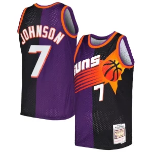 Kevin Johnson Phoenix Suns Hardwood Premium Classics 1996/97 Split Swingman Jersey Purple/Black - Édition limitée - Uniques dans leur genre