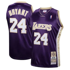 Kobe Bryant Los Prime Angeles Lakers Hall of Fame Class of 2020 #24 Authentic Hardwood Classics Jersey Purple/Gold - Offre spéciale - Achetez maintenant et économisez