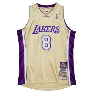 Kobe Stylish Bryant Los Angeles Lakers Hall of Fame Class of 2020 #8 Authentic Jersey Gold/Purple - Pour les matchs d'athlétisme - Restez frais et confortable