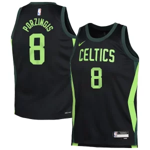 Kristaps Porzingis Refiné Boston Celtics Nike Youth 2024/25 Swingman Player Jersey City Edition Black - Événement exclusif - Soyez l'un des premiers à avoir ce maillot