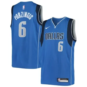 Kristaps Porzingis Dallas Mavericks Nike Youth Swingman Jersey Icon Edition Blue Gracieux - Pour les joueurs de basketball amateurs - Adapté à tous les styles de jeu