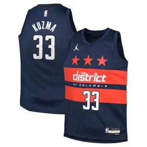 Kyle Kuzma Washington Wizards Jordan Éclatant Brand Youth Swingman Jersey Statement Edition Navy - Pour les fans de la ligue - Un maillot authentique de la compétition
