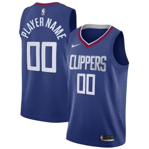 LA Clippers Nike 2020/21 Swingman Custom Distingué Jersey Icon Edition Royal - Édition commemorative - Souvenez-vous des moments inoubliables