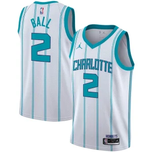 LaMelo Classique Ball Charlotte Hornets Jordan Brand 2020/21 Swingman Player Jersey Association Edition White - Fait à la main - Un produit unique et de qualité