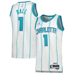 LaMelo Ball Charlotte Hornets Jordan Brand Unisex Swingman Jersey Association Captivant Edition White/Teal - Livraison gratuite - Économisez sur les frais d'expédition