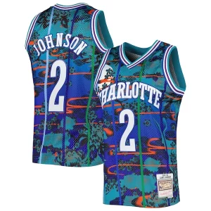 Larry Johnson Stylish Charlotte Hornets 1992/93 Hardwood Classics Lunar New Year Swingman Jersey Teal - Offre spéciale - Achetez maintenant et économisez