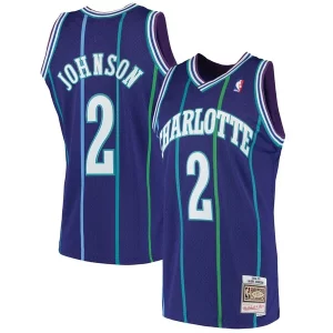 Larry Johnson Charlotte Hornets 1994/95 Hardwood Classics Moderne Swingman Jersey Purple - Nouvelle arrivée - Êtes-vous prêt pour la saison ?