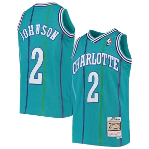 Larry Johnson Sophistiqué Charlotte Hornets Youth 1992/93 Hardwood Classics Swingman Jersey Teal - Offre d'achat groupé - Achetez avec vos amis et économisez