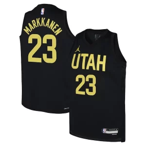 Lauri Markkanen Tendance Utah Jazz Jordan Brand Youth Swingman Jersey Statement Edition Black - Dernières unités - Ne manquez pas cette opportunité