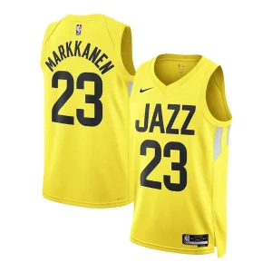 Lauri Markkanen Utah Jazz Nike Unisex Swingman Jersey Magnifique Association Edition Gold - Maillot de collection - Un bijou pour les amateurs