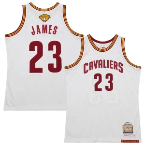 LeBron James Cleveland Cavaliers 2015/16 Hardwood Classics Superbe Authentic Jersey White - Style contemporain - Restez à la mode avec ce maillot