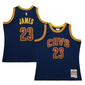 LeBron James Cleveland Premium Cavaliers 2015/16 Hardwood Classics Swingman Jersey Navy - Stock limité - Commandez vite votre maillot exclusif