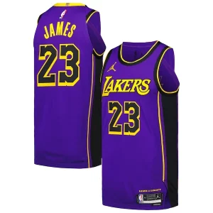 LeBron James Los Angeles Lakers Jordan Brand Authentic Collectible Player Jersey Statement Edition Purple - Livraison gratuite - Économisez sur les frais d'expédition
