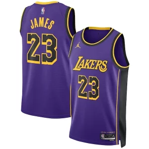 LeBron James Los Angeles Lakers Vibrant Jordan Brand Unisex Swingman Jersey Statement Edition Purple - Giftez-le à un fan dévoué - Livraison en temps pour les fêtes