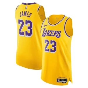 LeBron James Los Angeles Lakers Nike Charming Authentic Player Jersey Icon Edition Gold - Pour les matchs d'athlétisme - Restez frais et confortable
