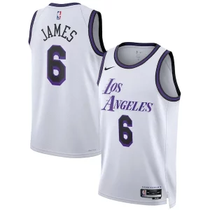 LeBron James Los Angeles Lakers Nike Unisex Notable 2022/23 Swingman Jersey City Edition White - Livraison gratuite - Économisez sur les frais d'expédition