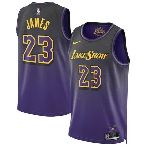 LeBron James Los Éclatant Angeles Lakers Nike Unisex 2024/25 Swingman Player Jersey City Edition Purple - Collectionner ce maillot rare - Augmentez la valeur de votre collection