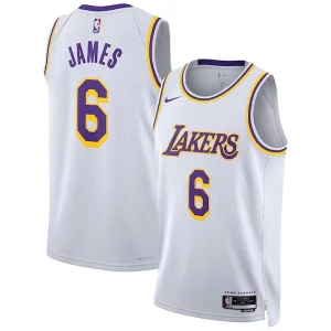 LeBron James Los Angeles Lakers Nike Unisex Swingman Jersey Association Edition Exceptionnel White - Maillot de marque reconnue - Faites confiance à la qualité