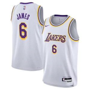 LeBron James Los Angeles Lakers Nike Captivant Youth Performance Swingman Jersey Association Edition White - Idéal pour les soirées de sport - Montrez votre style