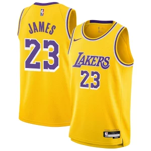 LeBron James Los Angeles Lakers Nike Youth Swingman Jersey Icon Edition Gold Unique - Pour les matchs d'athlétisme - Restez frais et confortable
