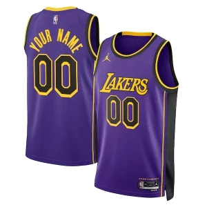 Los Angeles Lakers Jordan Brand Unisex 2022/23 Swingman Custom Gracieux Jersey Statement Edition Purple - Édition commemorative - Souvenez-vous des moments inoubliables