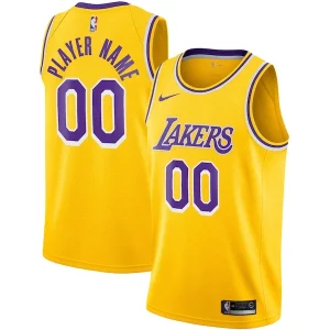 Los Angeles Lakers Nike 2020/21 Swingman Custom Jersey Icon Edition Prime Gold - Édition limitée - Uniques dans leur genre